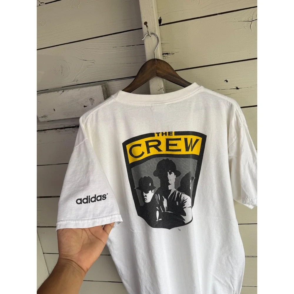 Vintage Adidas Columbus Crew SC MLS Soccer T-Shirt White Large Made in USA
